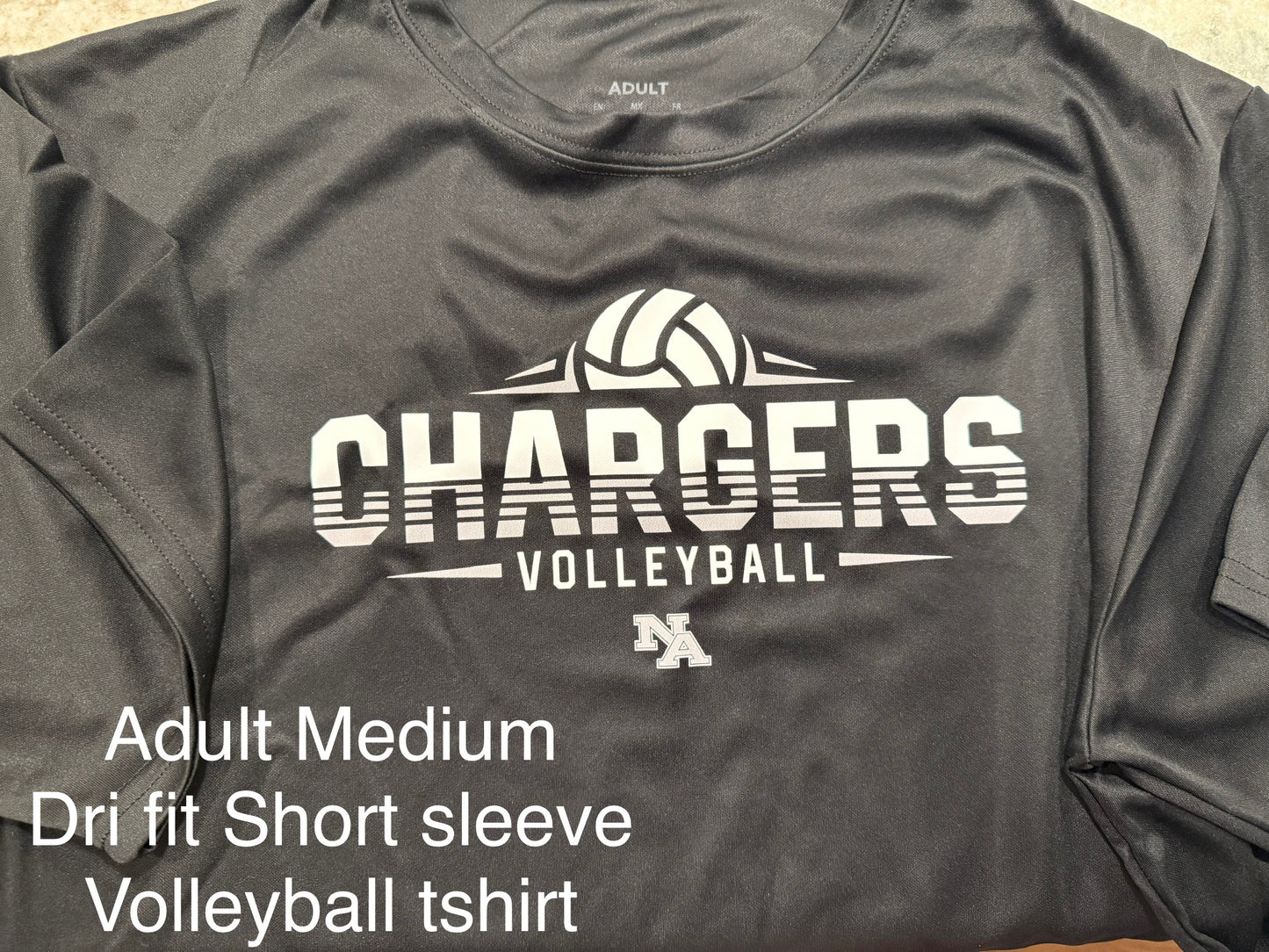 *40% OFF at Checkout* short sleeve dri fit tee_volleyball_adult medium_Fan Wear