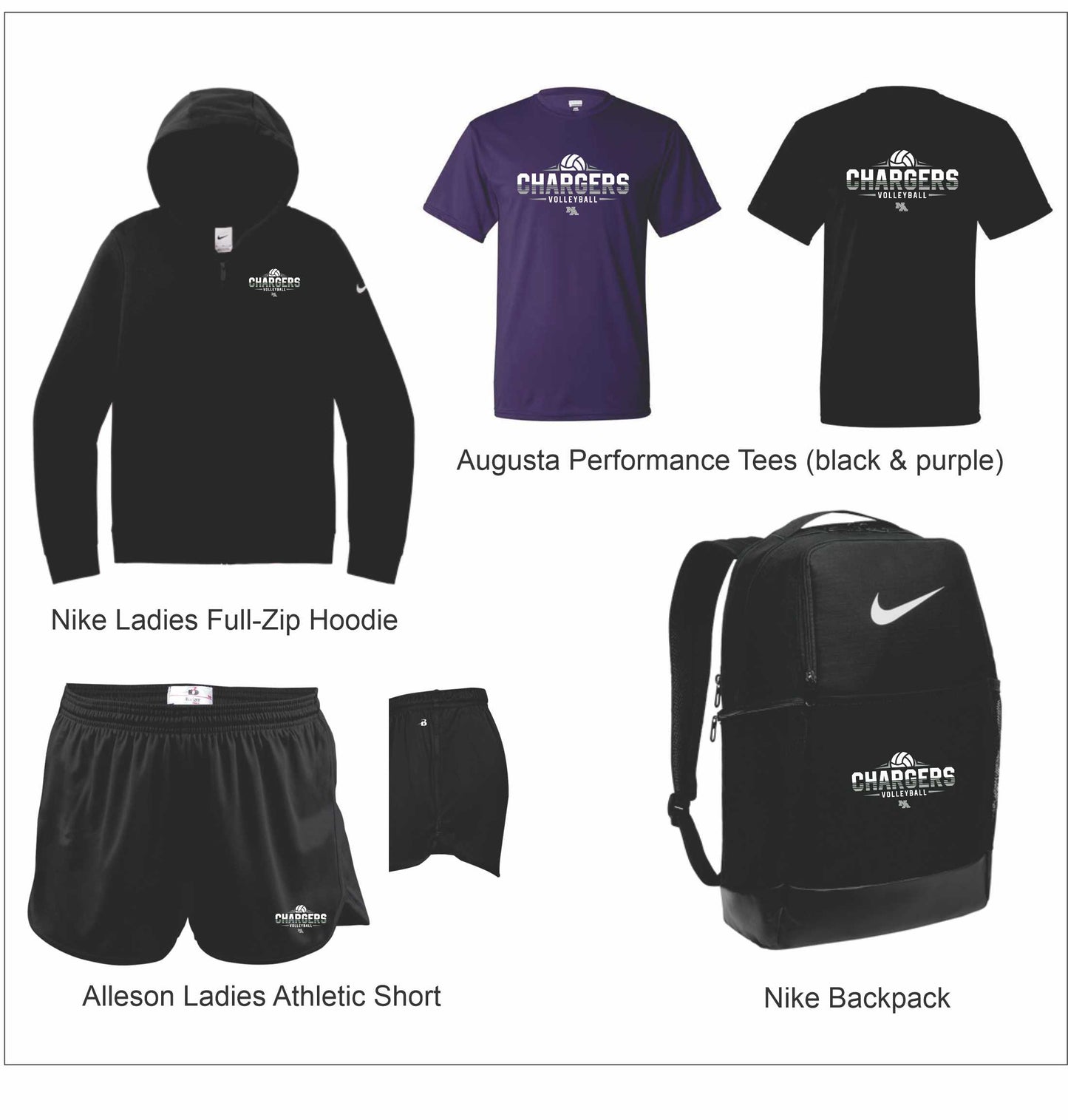 Varsity and JV Volleyball Team Gear Package