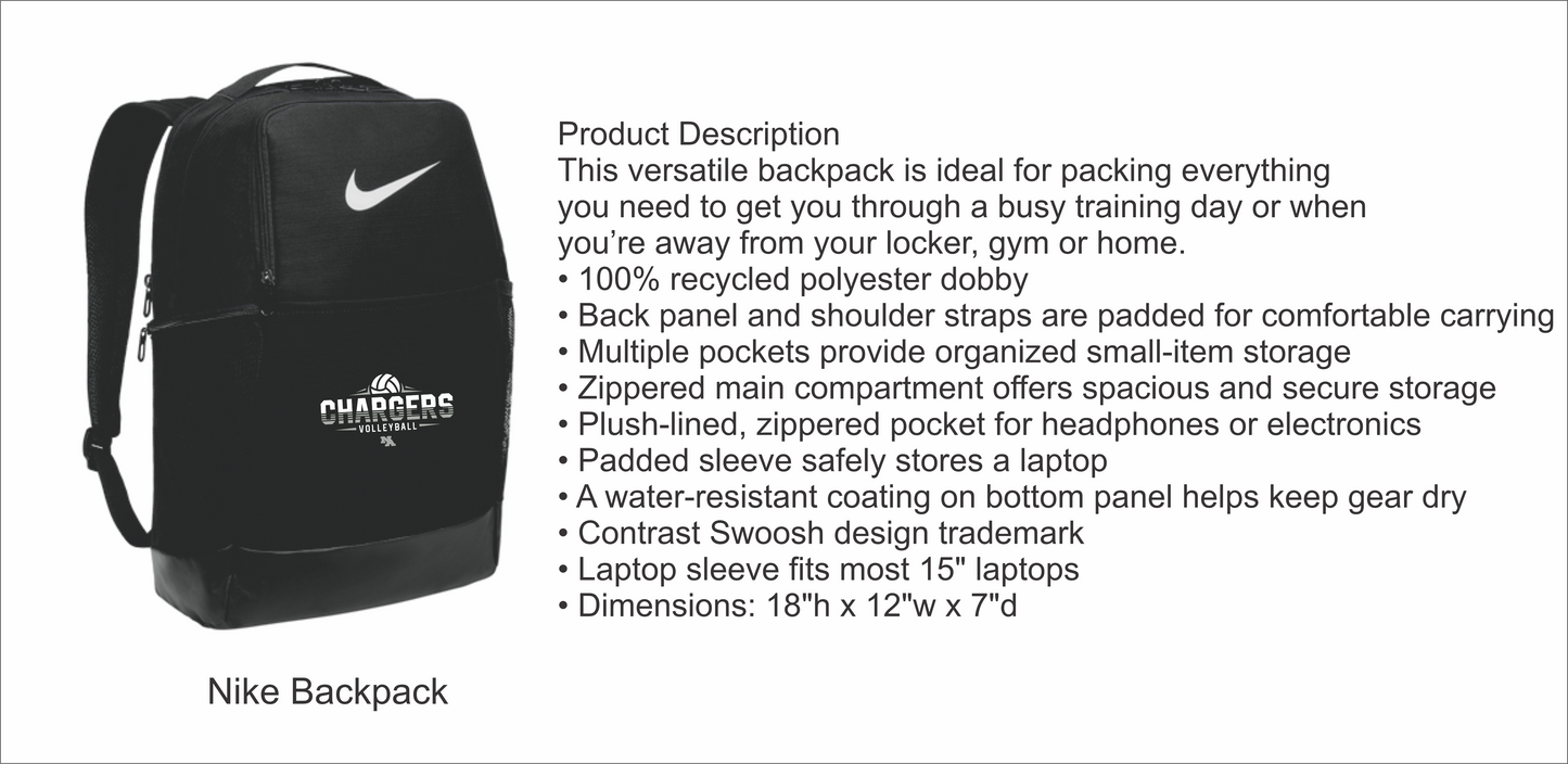 Volleyball Nike Backpack