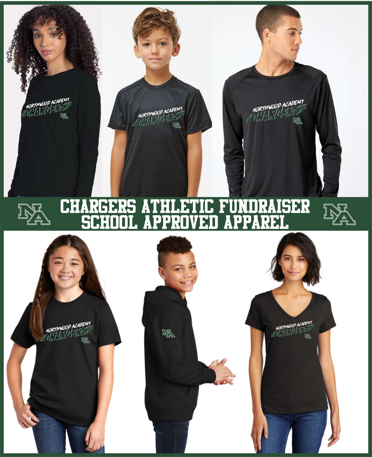 CHARGERS LONG SLEEVE DRIFIT TSHIRT_Uniform Approved 2025-26