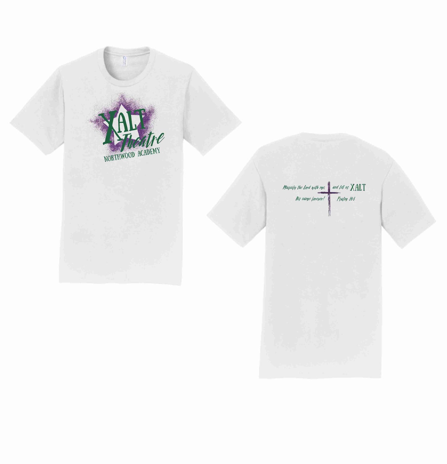 X-alt *front & back design* Tshirt (not school approved)