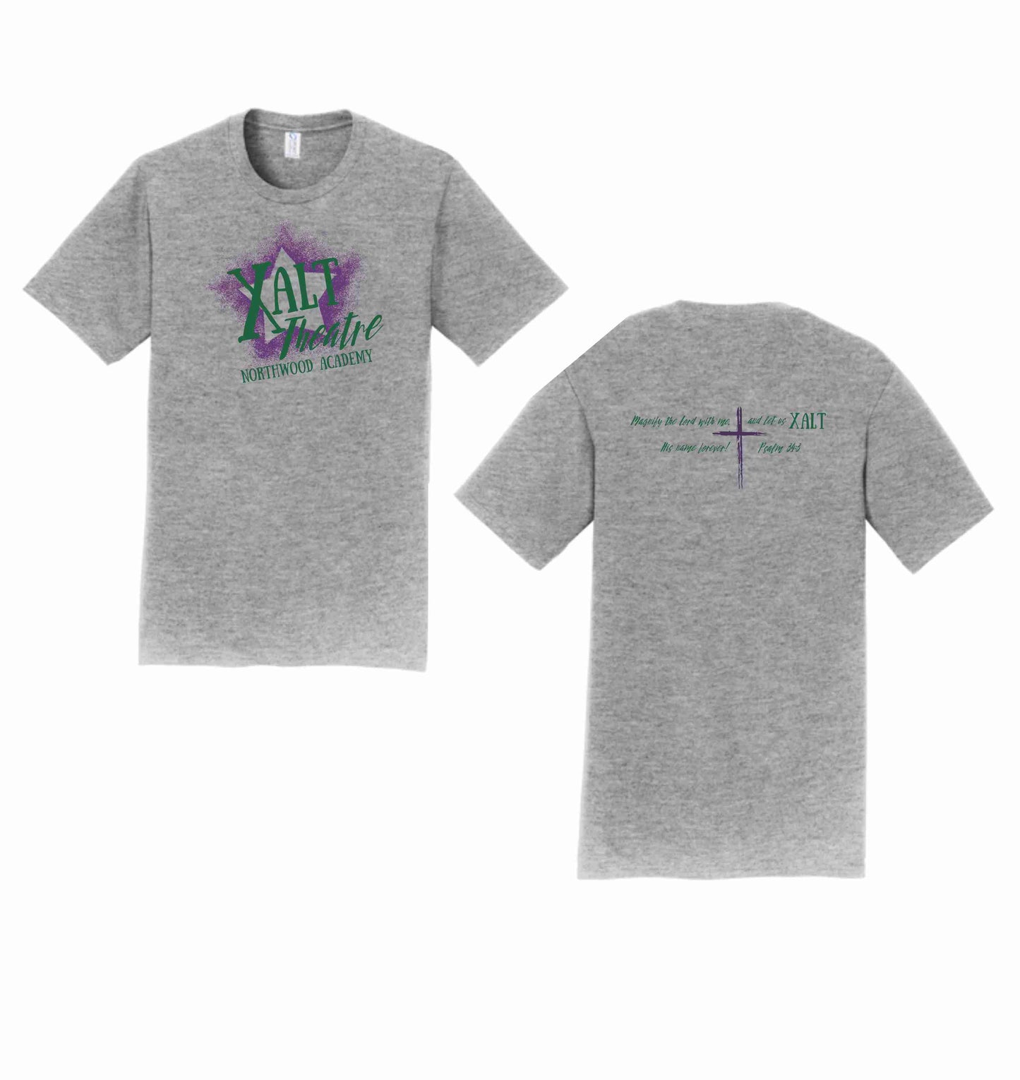 X-alt *front & back design* Tshirt (not school approved)