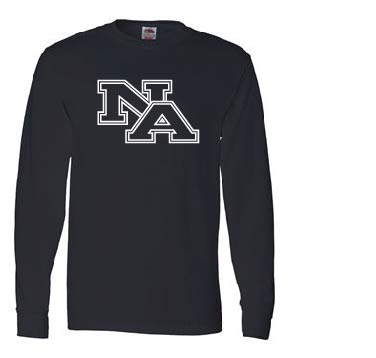 Hanes Perfect Tee Cotton Long Sleeve T-Shirt - Black