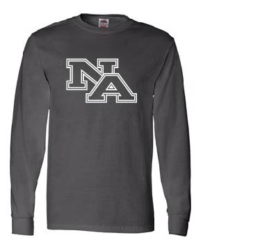 Hanes Perfect Tee Cotton Long Sleeve T-Shirt - Charcoal