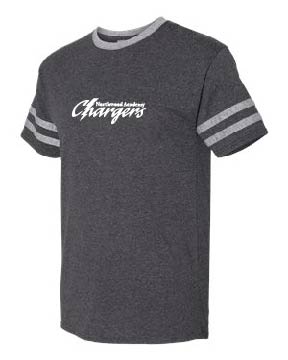 JERZEES - Triblend Varsity Ringer T-Shirt - Black Heather