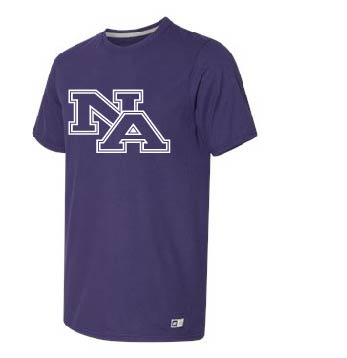 Russell Athletic - Essential 60/40 Performance T-Shirt - Dark Green/Purple