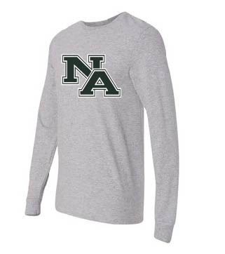 Fruit of the Loom - Sofspun Long Sleeve T-Shirt - Athletic Heather/Charcoal Grey