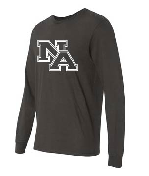 Fruit of the Loom - Sofspun Long Sleeve T-Shirt - Athletic Heather/Charcoal Grey