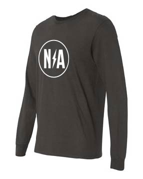 Hanes Perfect Tee Long Sleeve T-Shirt - Athletic Heather/Charcoal Grey