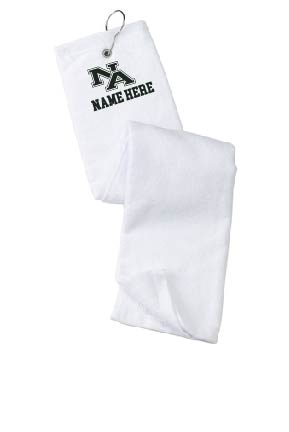 Port Authority® Grommeted Tri-Fold Golf Towel - White