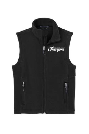 Port Authority® Youth Fleece Vest - Black/Iron Grey