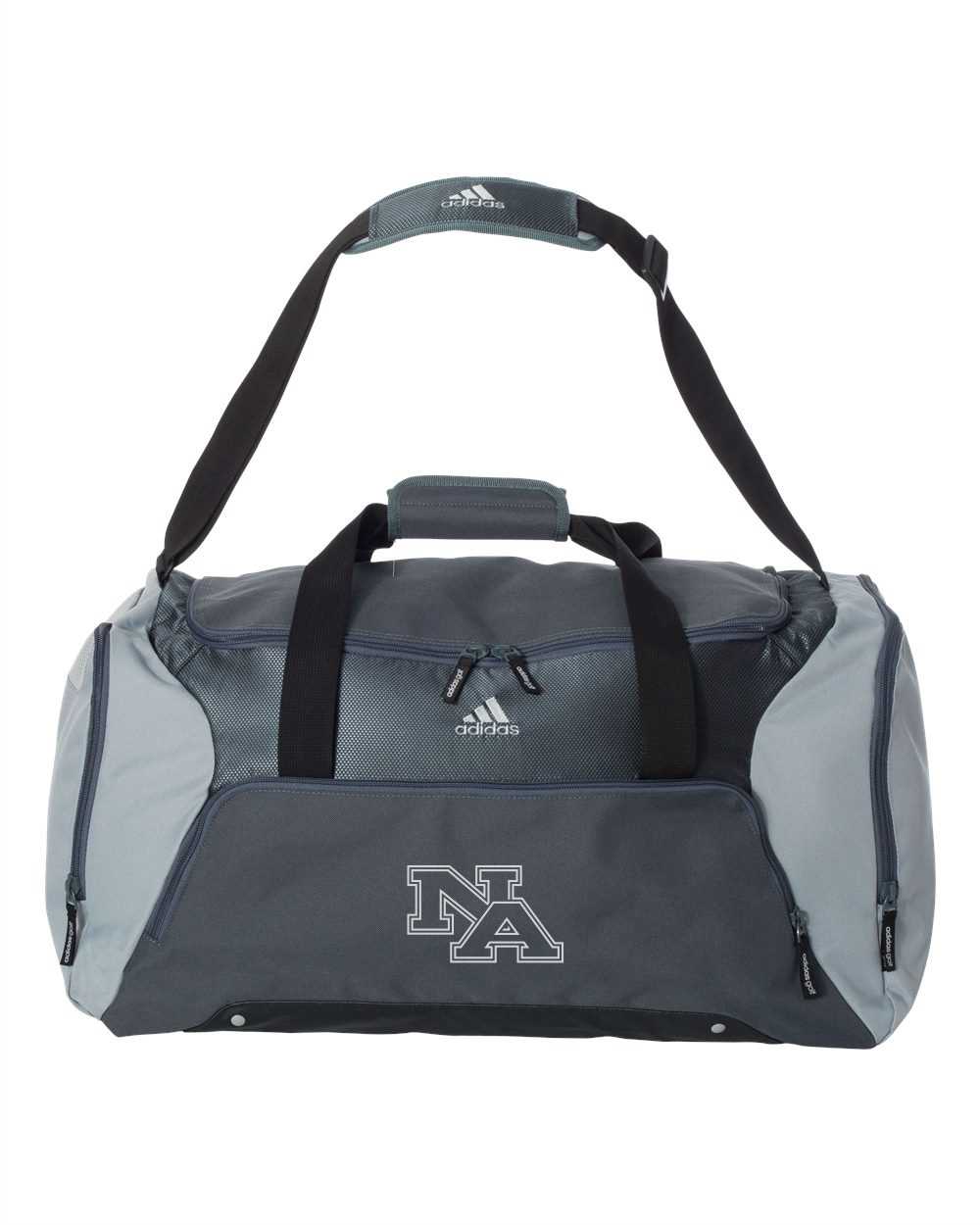 Adidas Duffel Bag with NA Athletic logo and optional personalization! (2 colors, Limited Quantities Available)