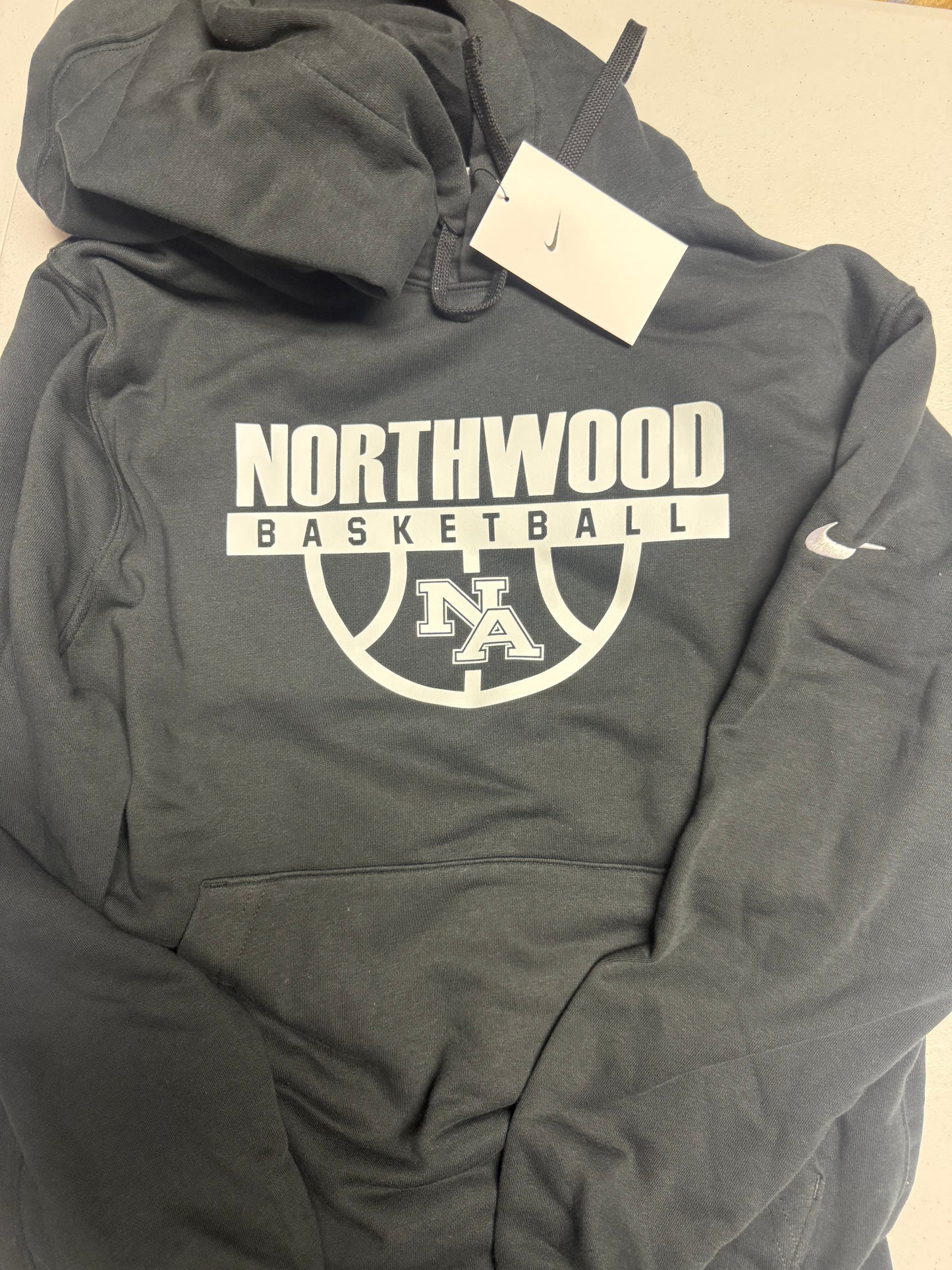 Sale item: New Nike Basketball Hoodie -Black, Adult Small