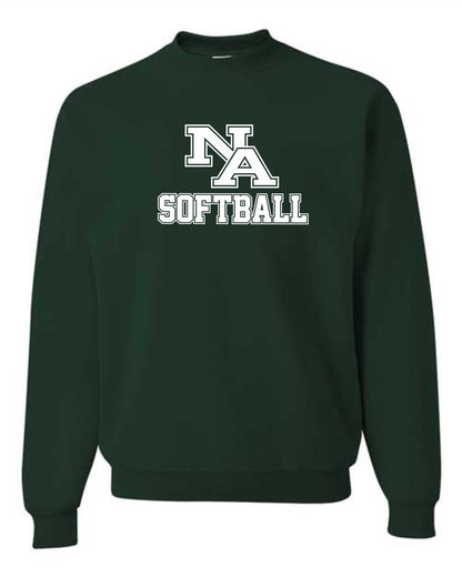 Softball Team Crewneck Sweatshirt (youth and adult)- APPROVED SCHOOL ATTIRE