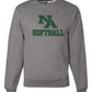 Softball Team Crewneck Sweatshirt (youth and adult)- APPROVED SCHOOL ATTIRE