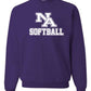 Softball Team Crewneck Sweatshirt (youth and adult)- APPROVED SCHOOL ATTIRE