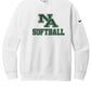 Nike Fleece l Crew Sweatshirt Softball- APPROVED SCHOOL ATTIRE