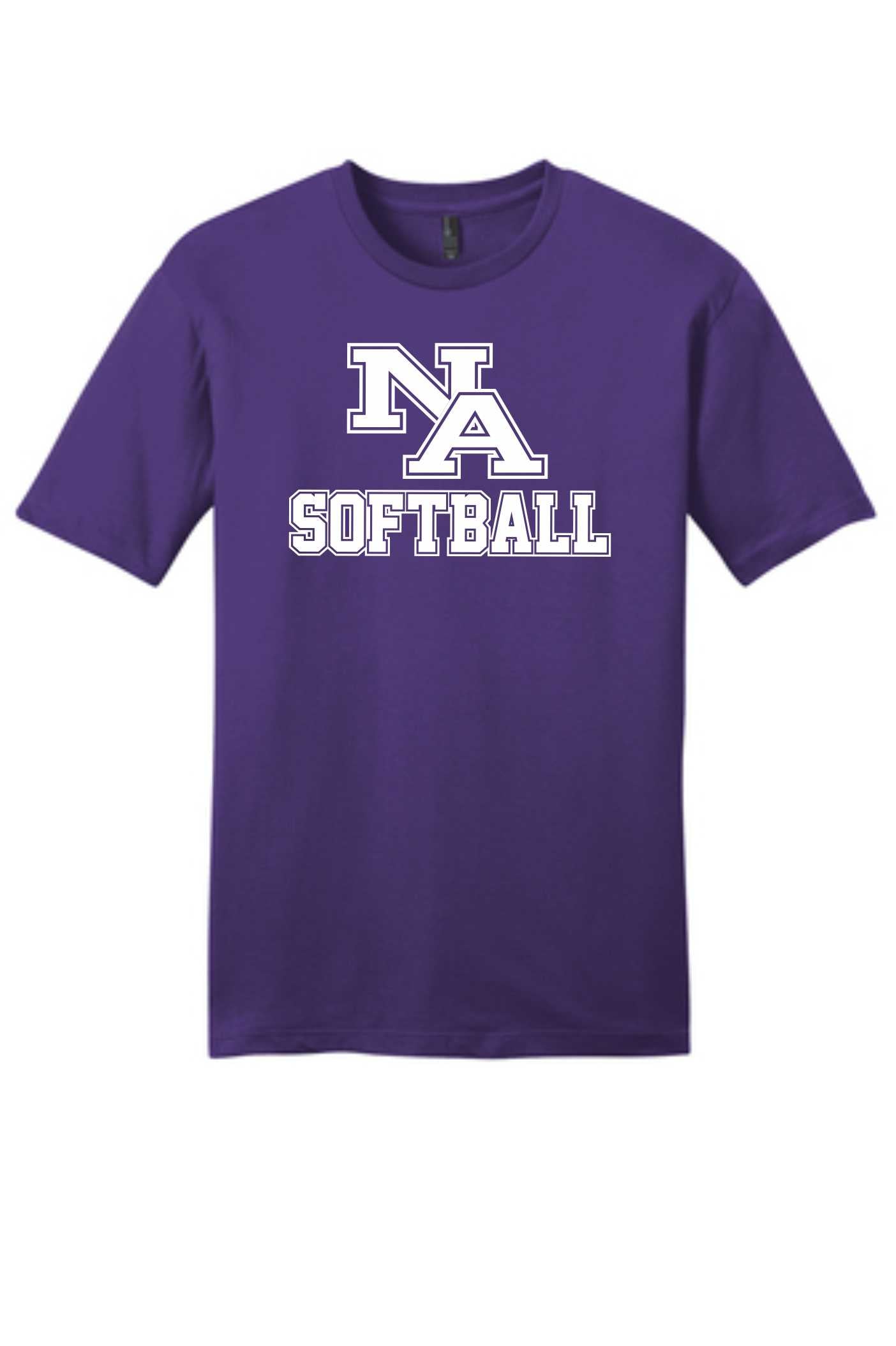 Softball Short Sleeve Cotton Tshirt _ (youth & adult ) Fan Wear (5 colors)