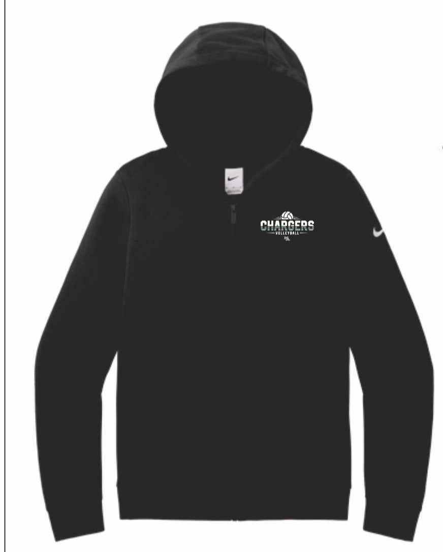 Volleyball full zip Nike Jacket _school approved attire