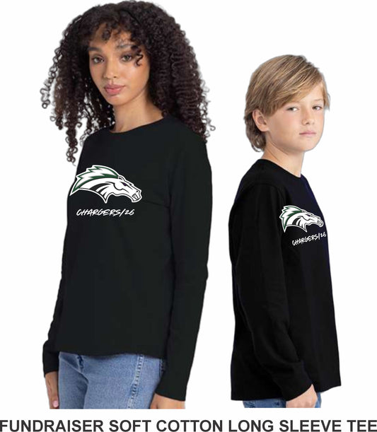 CHARGERS LONG SLEEVE SOFT COTTON TSHIRT _Uniform Approved 2026-27