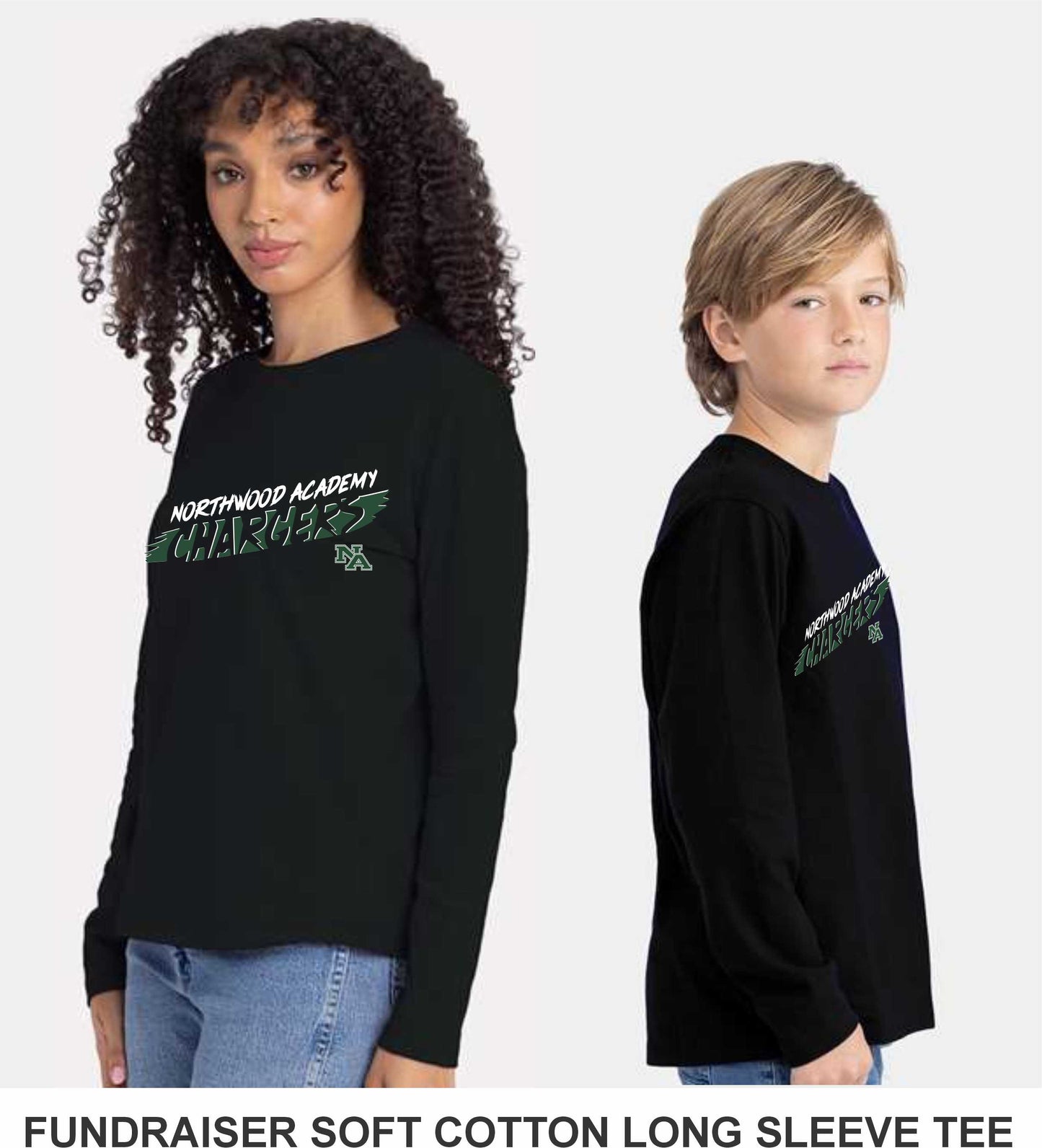 CHARGERS LONG SLEEVE SOFT COTTON TSHIRT _Uniform Approved 2025-26