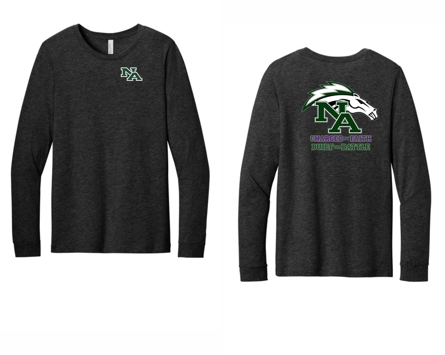 NEW NA Charger School Design Longsleeve Tshirt