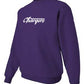 JERZEES - NuBlend® Crewneck Sweatshirt - Black Heather/Deep Purple/Forest Green