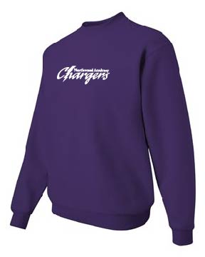 JERZEES - NuBlend® Crewneck Sweatshirt - Black Heather/Deep Purple/Forest Green