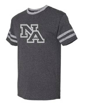 JERZEES - Triblend Varsity Ringer T-Shirt - Black Heather