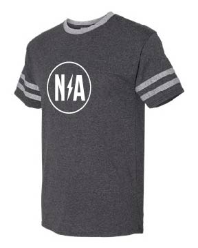 JERZEES - Triblend Varsity Ringer T-Shirt - Black Heather