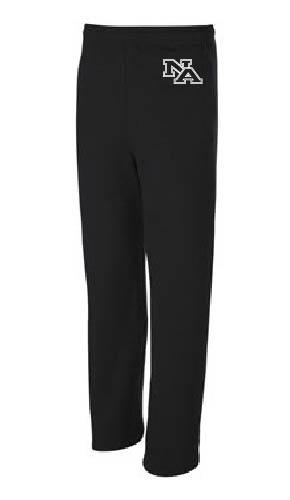 JERZEES - NuBlend® Open Bottom Sweatpants with Pockets - Black/Athletic Heather/Forest Green