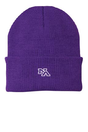 Port & Company® - Knit Cap - Athletic Green/Athletic Purple/Black