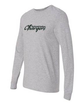 Hanes Perfect Tee Long Sleeve T-Shirt - Athletic Heather/Charcoal Grey