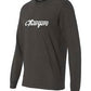 Hanes Perfect Tee Long Sleeve T-Shirt - Athletic Heather/Charcoal Grey
