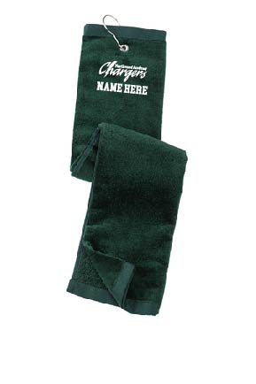 Port Authority® Grommeted Tri-Fold Golf Towel - Dark Green