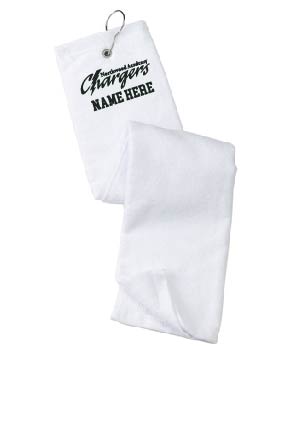 Port Authority® Grommeted Tri-Fold Golf Towel - White
