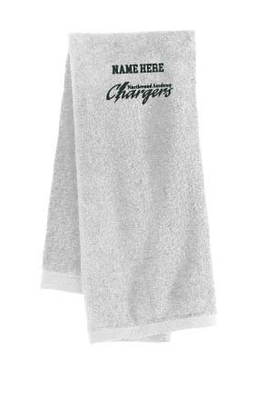 Port Authority® Sport Towel - Hunter Green/White
