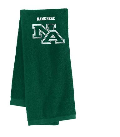 Port Authority® Sport Towel - Hunter Green/White