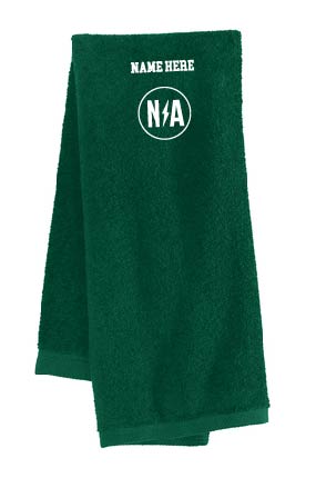 Port Authority® Sport Towel - Hunter Green/White